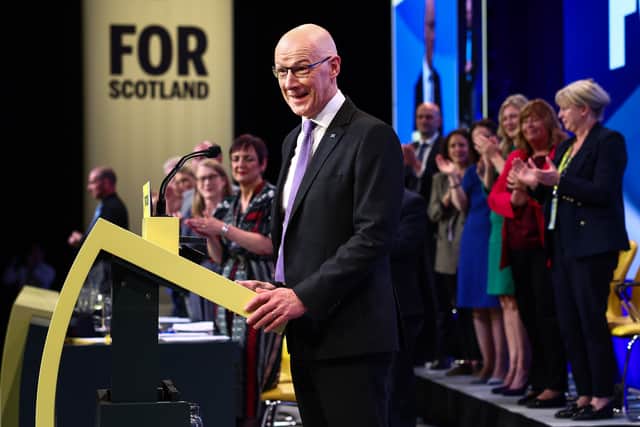 John Swinney appeared to be going through the motions when he addressed the SNP conference last weekend (Picture: Jeff J Mitchell)