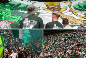 Here are 20 more fantastic photos of Celtic fans during the 3-0 win over Rangers. Cr: SNS Group.