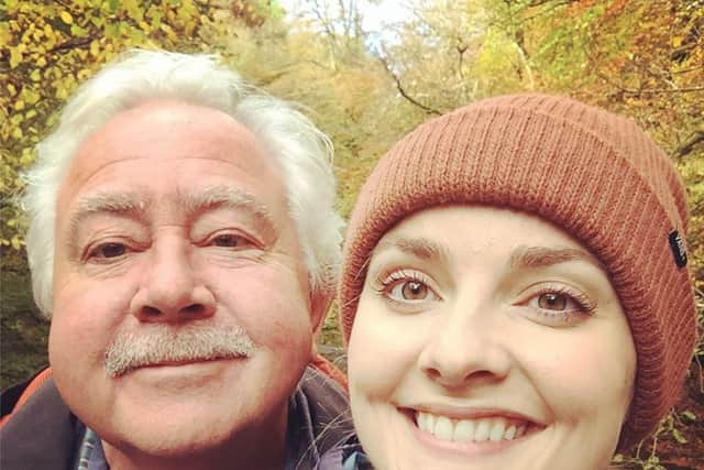 Kirsty with her dad, George