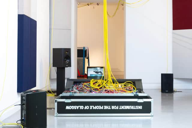 Installation view of Scott Myles - Head in a Bell at GoMA, Glasgow