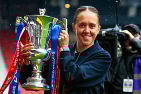 Jo Potter has left her role as head coach of Rangers. Cr: SNS Group.