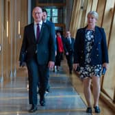 First Minister John Swinney alongside Deputy First Minister Kate Forbes (far left) and Finance Secretary Shona Robison (far right). Picture: Lisa Ferguson