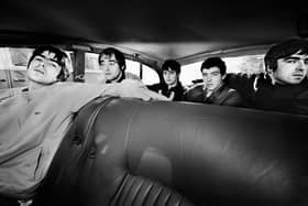 The original 1993 lineup of Oasis (l-r) Liam Gallagher, Paul 'Bonehead' Arthurs, Paul McGuigan, Tony McCarroll, Noel Gallagher.
