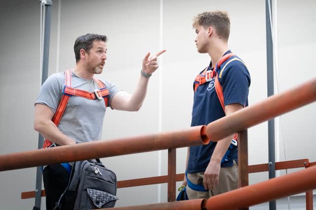 Matthew McKenna and Nathan French in rehearsals for To Save The Sea.