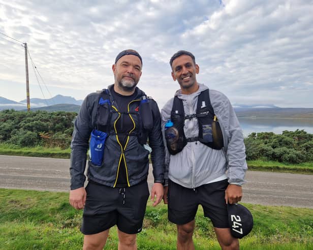 Dale Walker and Ash Chauhan take on the NC500 on foot to raise funds for a chidlren's charity 