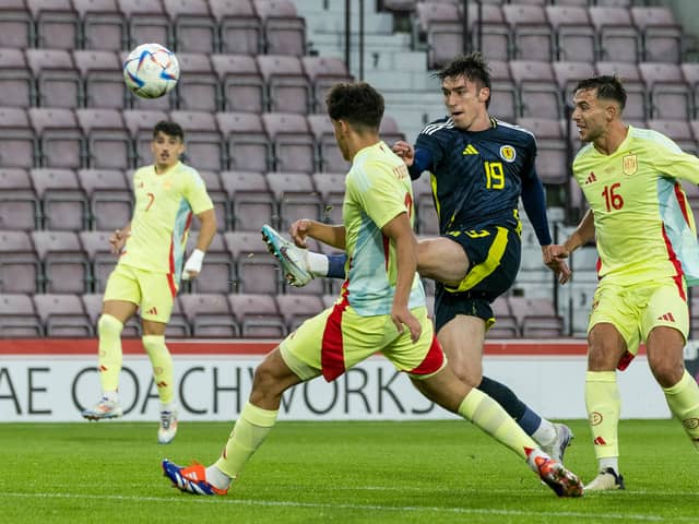 Scotland  Under-21s fell to a narrow 2-1 defeat against Spain at Tynecastle.