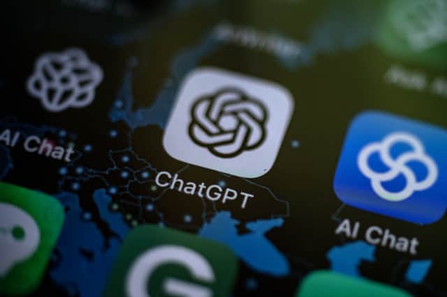 ChatGPT app on a smartphone. Photo: OLIVIER MORIN/AFP via Getty Images