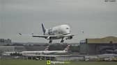 Airbus Beluga lands at Heathrow Airport on September 9 2024.