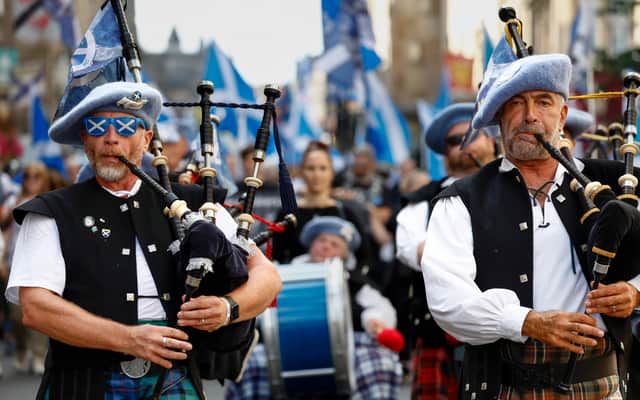 Supporters of Scottish independence marching in Edinburgh in 2023 (Picture: Jeff Mitchell)