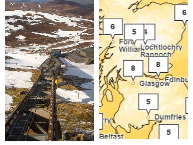 The first snowfall of the autumn has been recorded on Cairn Gorm mountain. Picture: Getty Images/Met Office