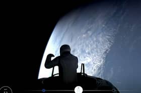 Jared Isaacman was the first person to take part in a private spacewalk, with all the others having been professional astronauts (Picture: SpaceX)