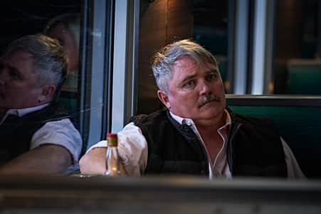 Alex Ferns as Arran Moy in Nightsleeper.