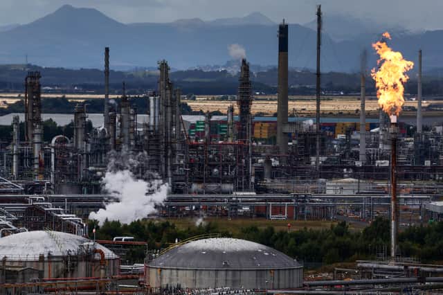 Grangemouth's oil refinery is set to close with the loss of 400 jobs (Picture: Jeff J Mitchell)