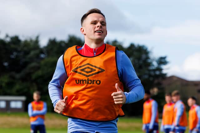 Lawrence Shankland during a Heart of Midlothian training session at Oriam, on September 13, 2024, in Edinburgh, Scotland. (Photo by Mark Scates / SNS Group)