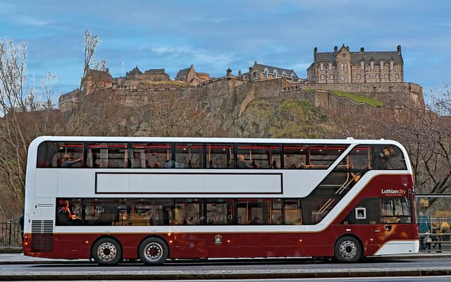 Live arrival times are now showing on Edinburgh's bus tracking system, more than three years behind schedule