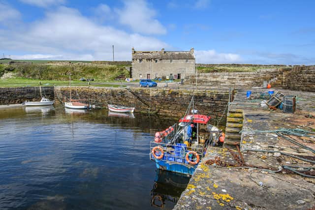Sandside Harbour, built around 1830 in Reay, Caithness, is to go under the hammer
