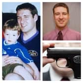 Images of Alistair Wilson released by Police Scotland, as well as the tiny 'pocket pistol' used in his murder