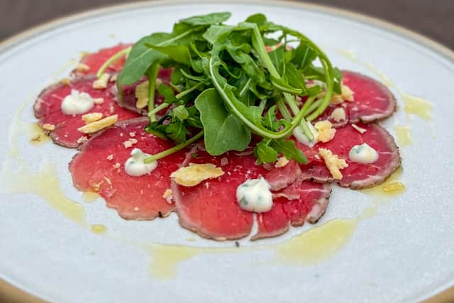 Beef carpaccio