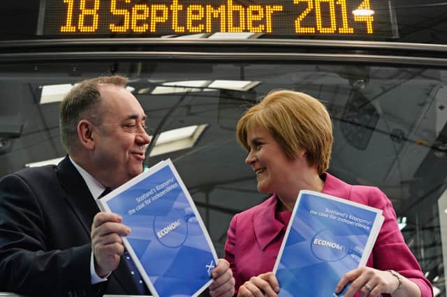 Former first ministers Alex Salmond and Nicola Sturgeon.