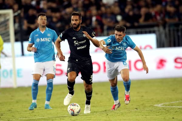 Billy Gilmour made his debut for Napoli in the 4-0 win over Cagliari.