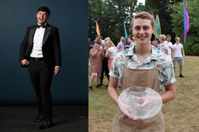 Matty Edgell, left, won the 2023 Great British Bake Off while Scottish baker Peter Sawkins, right, won in 2020.