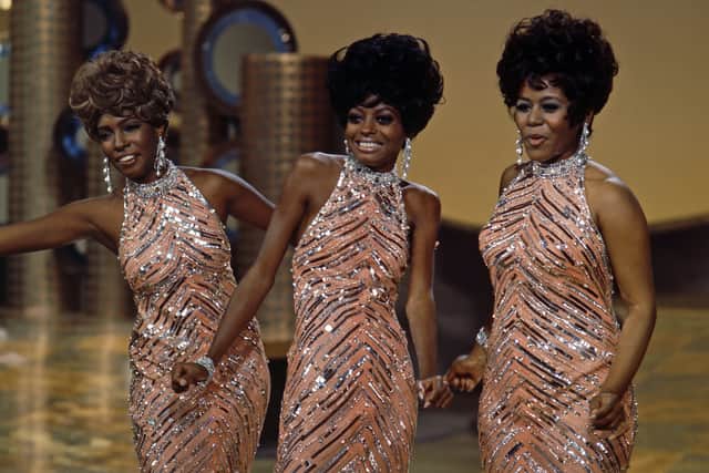 Cindy Birdsong, Diana Ross and Mary Wilson of the Supremes in 1965. 