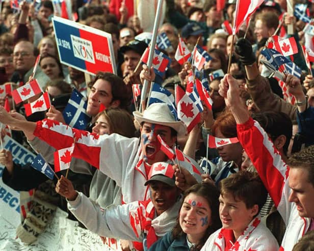 In 1995, Quebeckers voted by a whisker against seceding from Canada (Picture: Andre Pichette)
