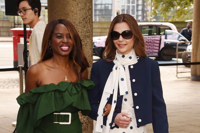 Victoria Starmer and TV presenter June Sarpong attend Edeline Lee's show during London Fashion Week (Picture: Eamonn M. McCormack)