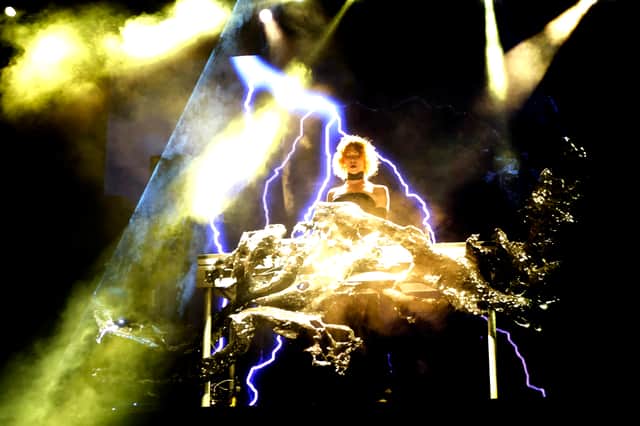 SOPHIE performing at Coachella in 2019.