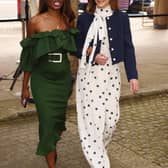 Victoria Starmer and TV presenter June Sarpong attend Edeline Lee's show during London Fashion Week (Picture: Eamonn M. McCormack)