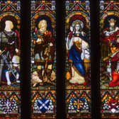 Detail from The Great West Window, Dunfermline Abbey Nave (1884)