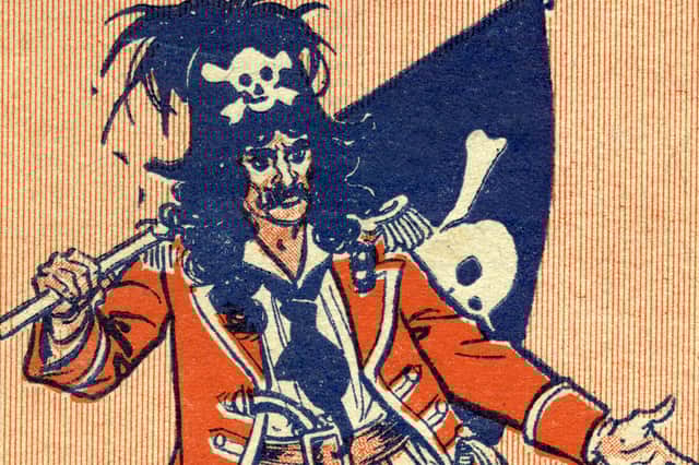 We have a long history of fascination with piracy as this illustration for Gilbert and Sullivan's comic opera The Pirates of Penzance shows