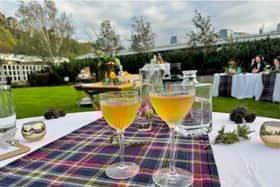 Guests at the Glasshouse in Edinburgh were given two cocktails, made with Botanist gin.