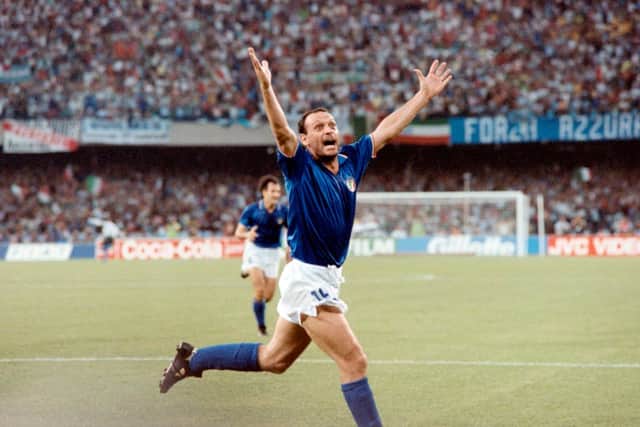 Iconic Italian forward Salvatore Schillaci has died, aged 59. Cr: Getty Images.