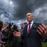 Dark clouds may have gathered over the SNP and its leader John Swinney recently, but the independence movement's positive message is more appealing than unionists' negative one (Picture: Jeff J Mitchell)