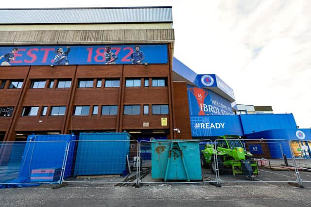 A general view of Ibrox stadium.