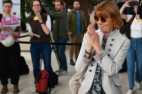 Gisele Pelicot acknowledges applause as she leaves the courtroom in Avignon during the trial of her former partner Dominique Pelicot, who is accused of drugging her for nearly ten years and inviting strangers to rape her (Picture: Christophe Simon)