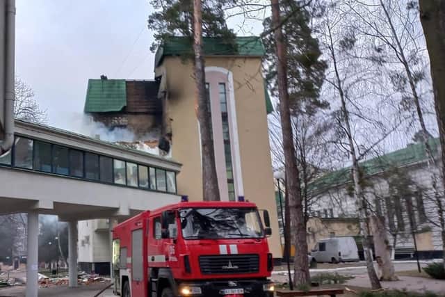 Universities in Ukraine have been hit by Russian shelling during the conflict, putting academics at risk. Picture: Wikimedia Commons