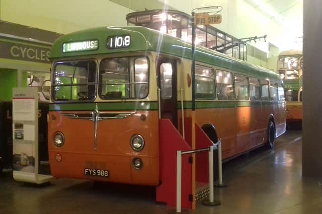 This Glasgow trolleybus was moved from storage to the Riverside Museum in 2017 to mark the 50th anniversary of the end of the city's system