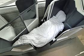 The DreamSuite seat prototype unveiled on September 19 2024 which can be converted into a lie-flat bed