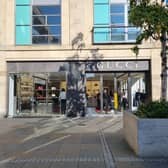 The facade of the new Gucci store in Edinburgh