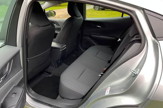 The rear leg room is reasonable, should the new prius still tempt the private hire market. Credit Steven Chisholm