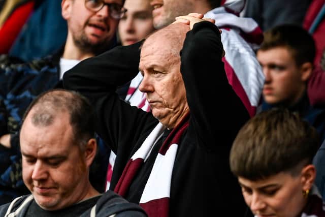 Hearts fans called for Steven Naismith to be sacked during the 2-1 defeat at St Mirren.