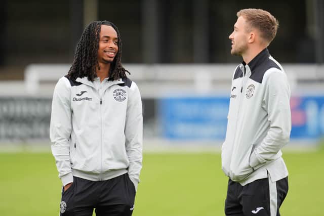 Dylan Vente, right, is impressing on loan at Zwolle.