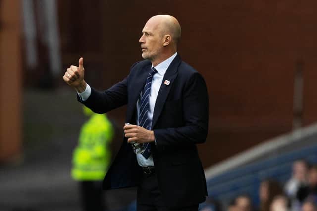 Philippe Clement gives Rangers' Ibrox return the thumbs-up.