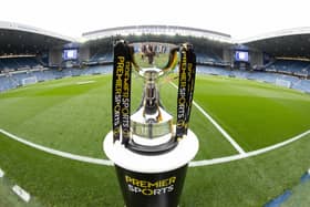 Holders Rangers put the Premier Sports Cup trophy on display at Ibrox ahead of their quarter-final against Dundee.