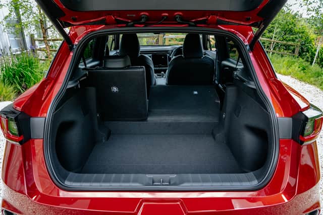 The 402-litre boot of the Lexus LBX. Credit: Lexus