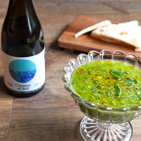 I rustled up carrot top pesto using award-winning extra virgin olive oil from Citizens of Soil