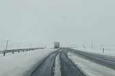 Unusually heavy snowfall caused major disruption on South Africa's roads on September 21.