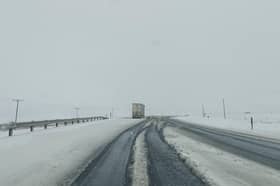 Unusually heavy snowfall caused major disruption on South Africa's roads on September 21.